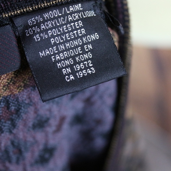 Jhane Barnes Mens Sweater Medium Abstract Wool Bld - Picture 7 of 7